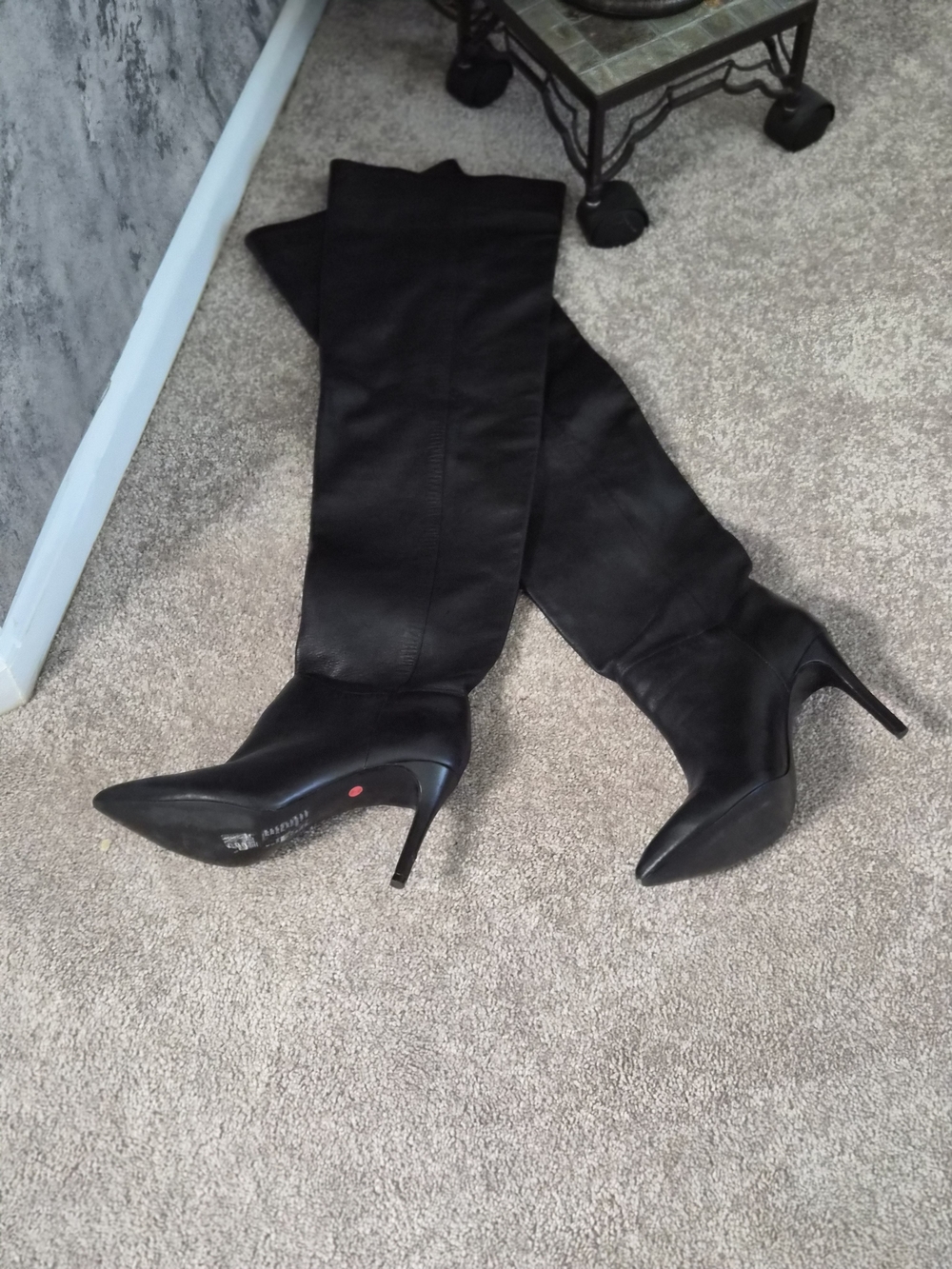& Other Stories Black Over-the-Knee Stiletto Boots